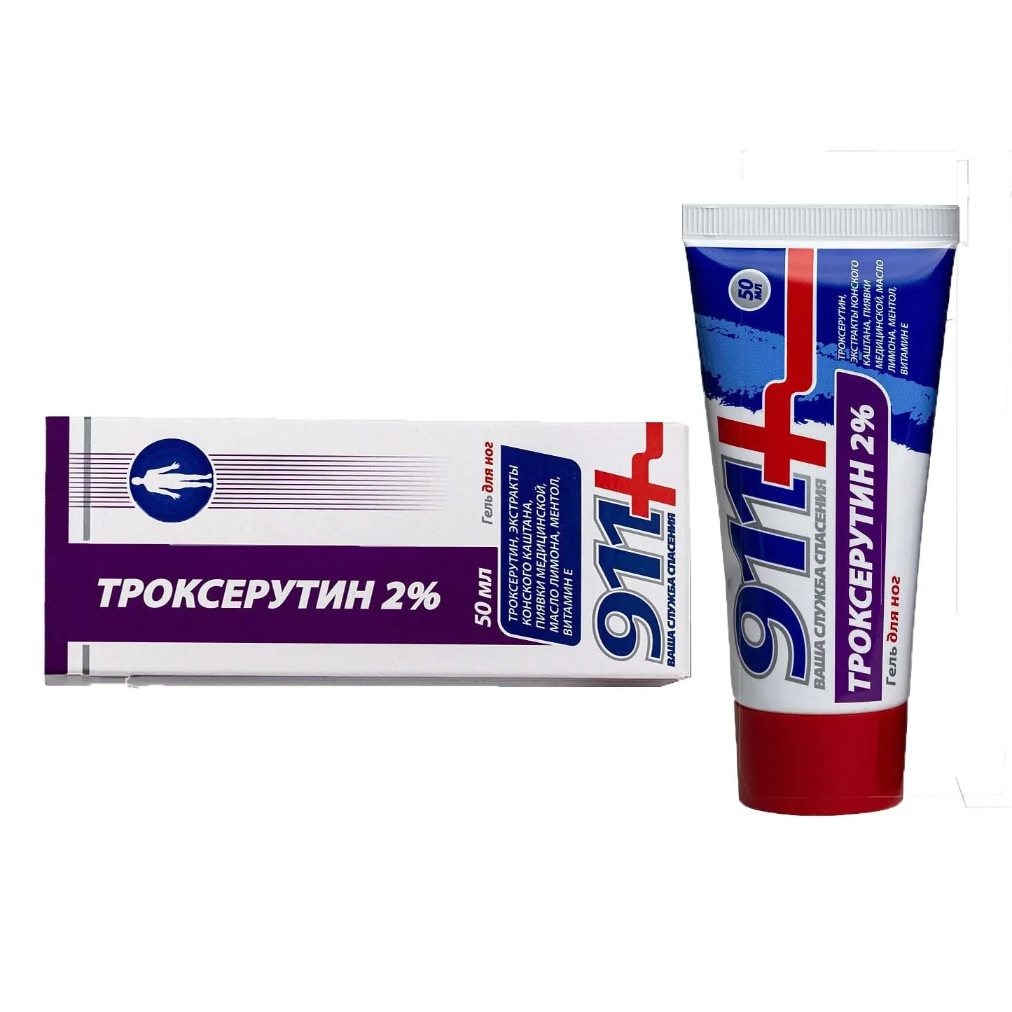 Троксерутин гель д/ног 50мл (911+)