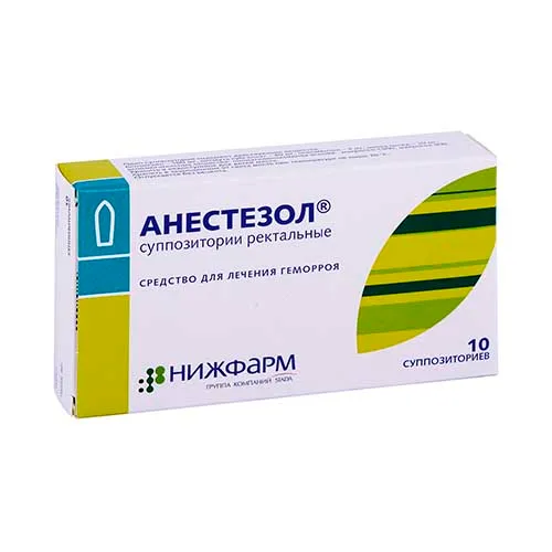 Анестезол супп. рект. №10