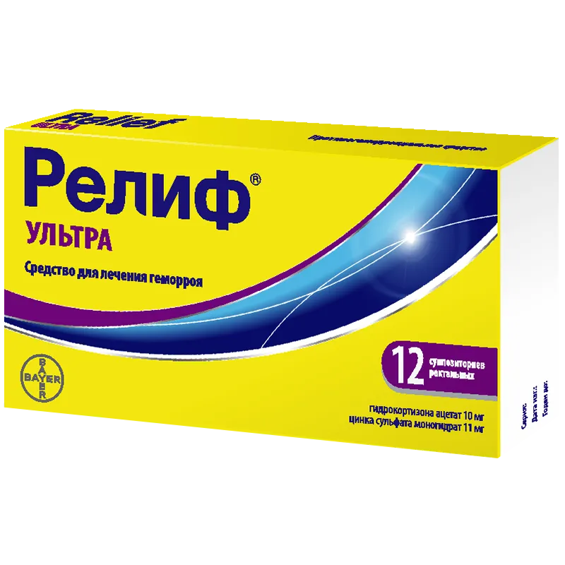 Релиф Ультра супп. рект. №12