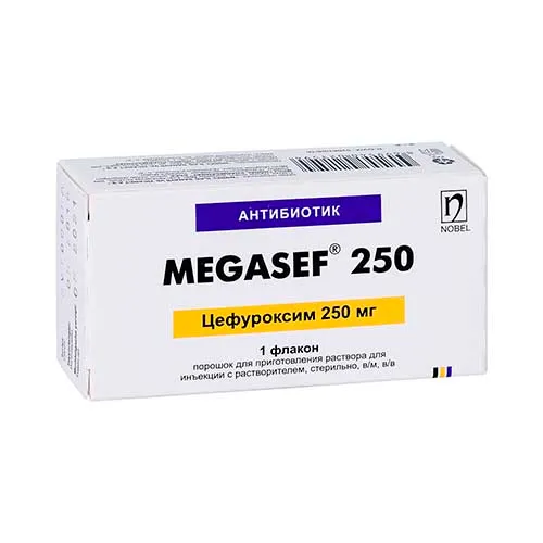Мегасеф пор. д/ин. 250мг №1