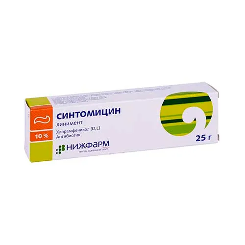 Синтомицин линимент 10% 25г