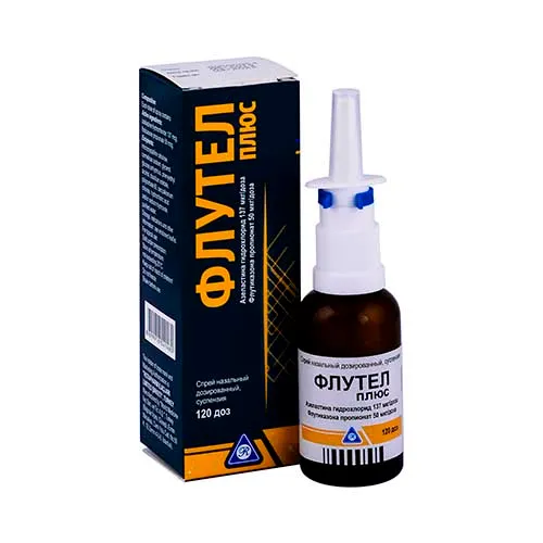 Флутел плюс спрей назал. 120доз №1