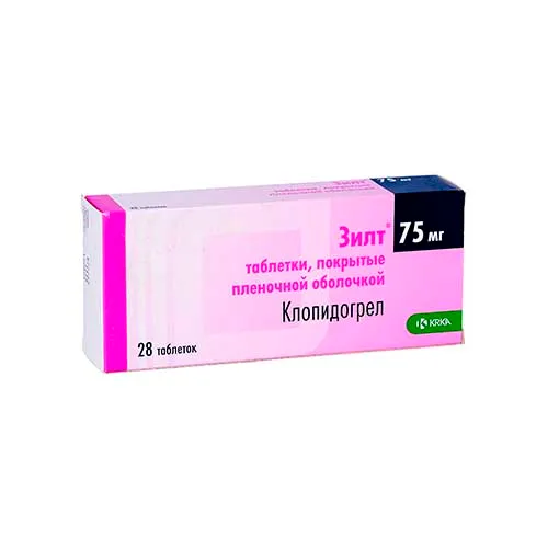 Зилт таб. п/о 75мг №28